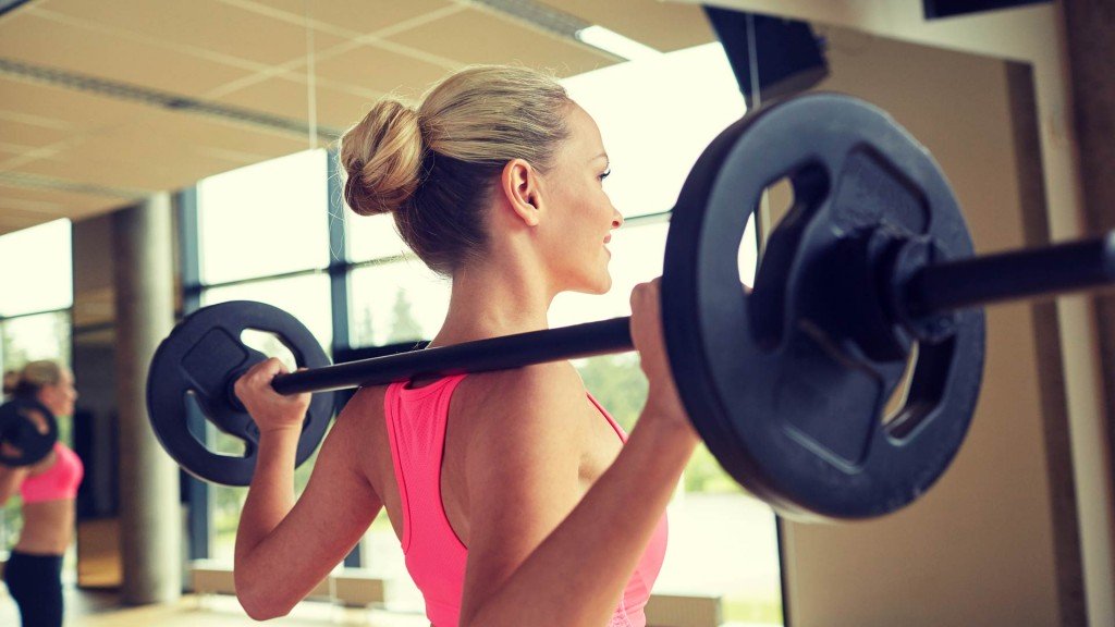 vrouw-krachttraining