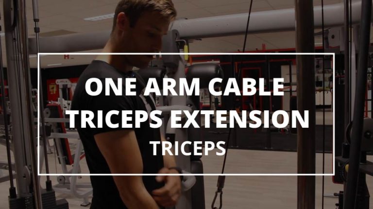 One Arm Cable Triceps Extension