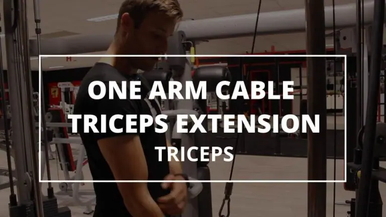 One Arm Cable Triceps Extension