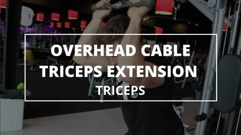 Overhead Cable Triceps Extension