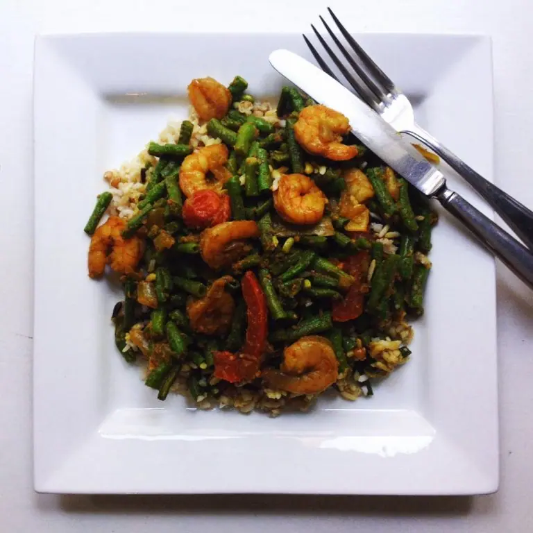 Surinaamse kouseband met garnalen
