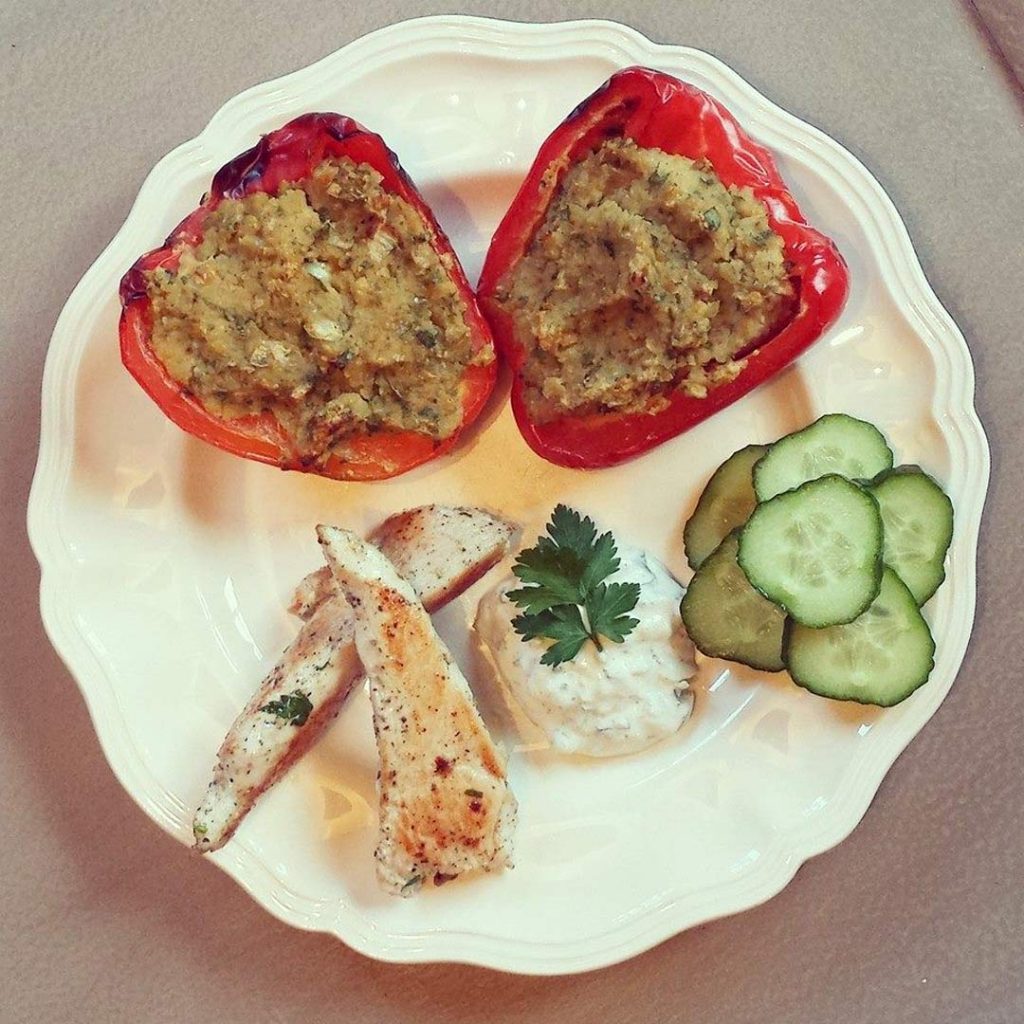 Gevulde falafelpaprika’s