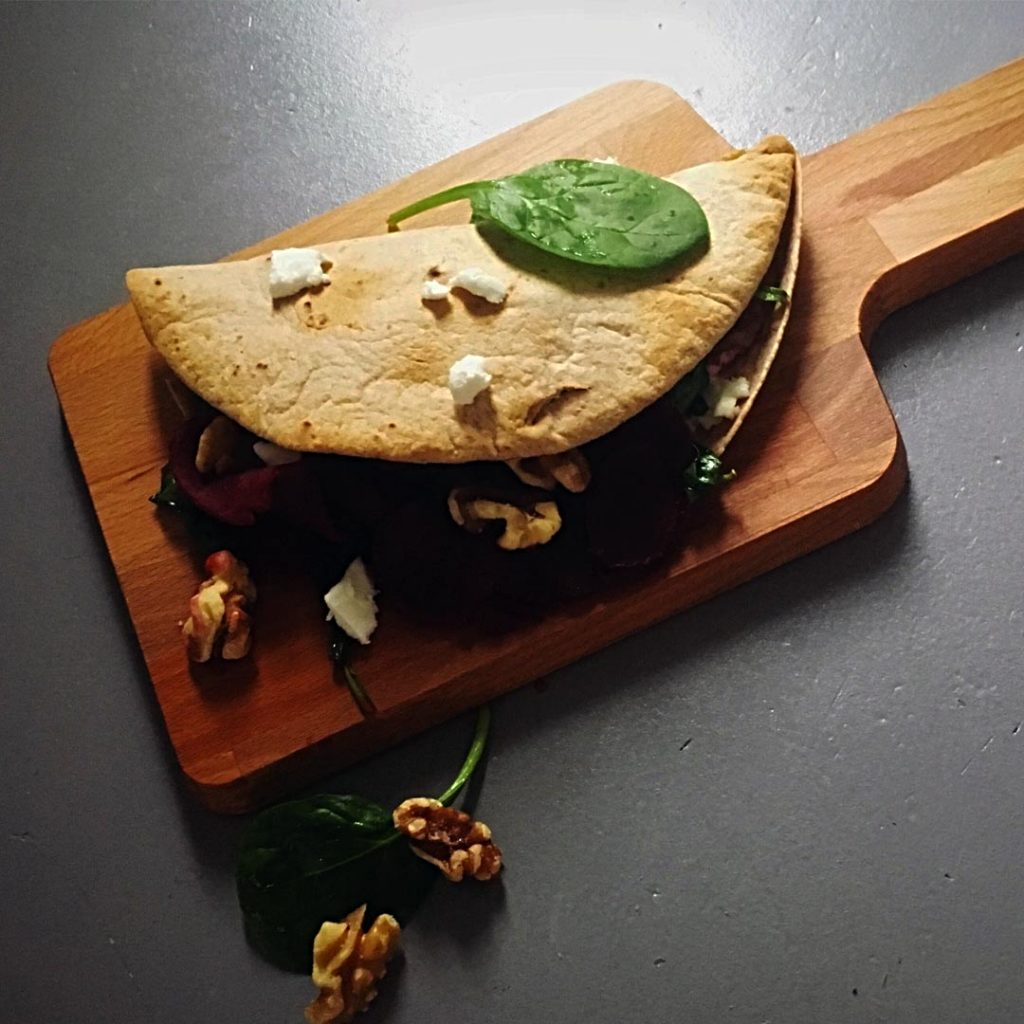 Wrap met geitenkaas