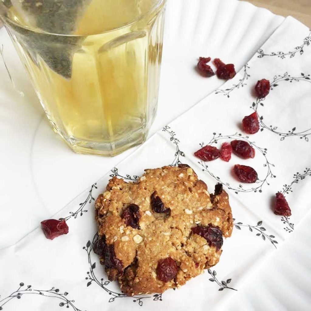 Havermoutkoek met cranberry