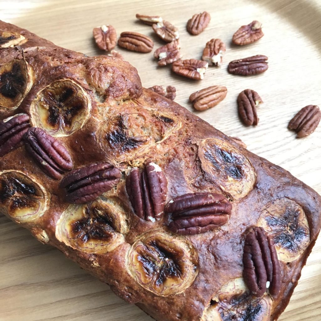 Bananenbrood met blauwe bessen