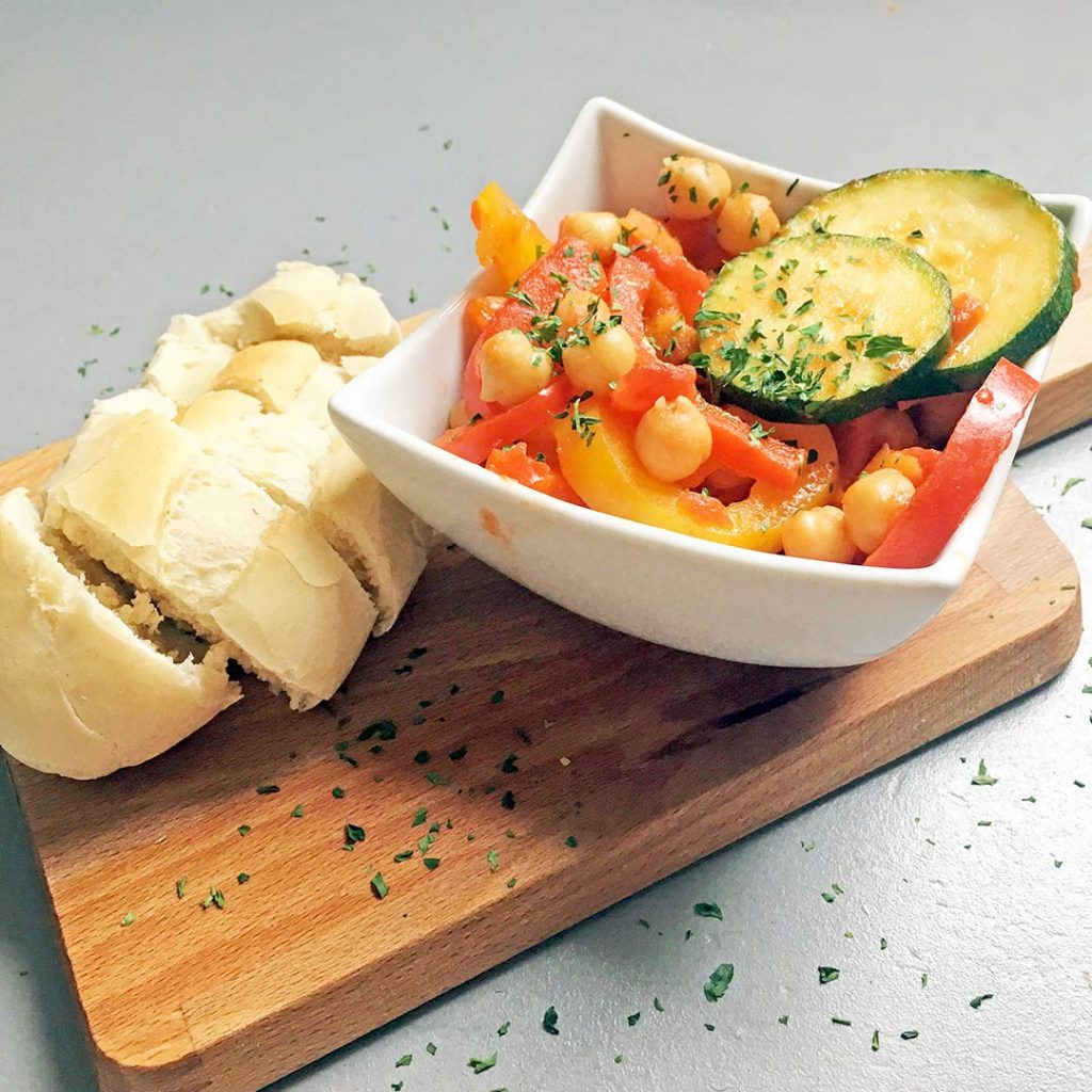 Ratatouille met kikkererwten