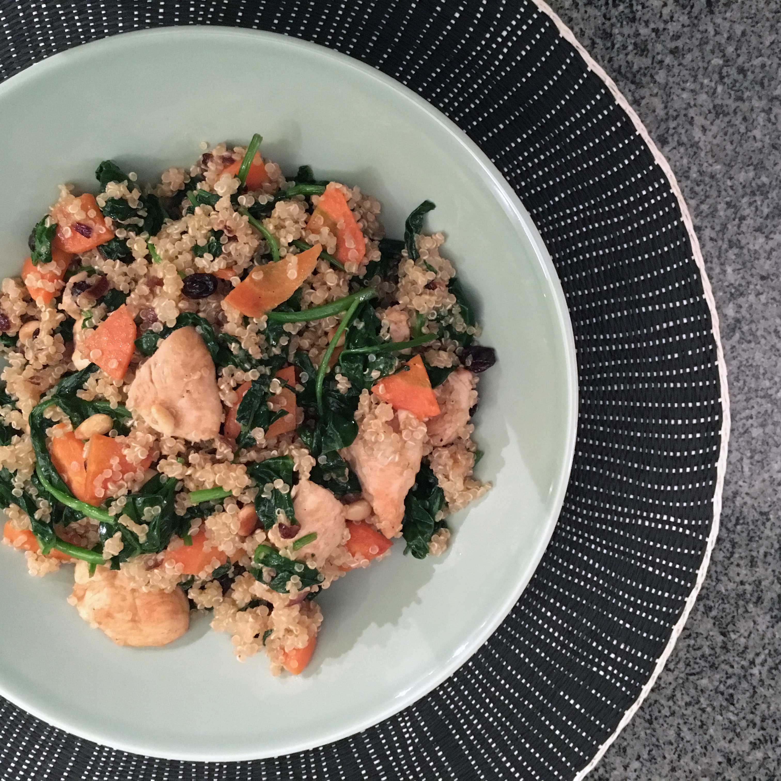 quinoa-met-spinazie-en-wortelen