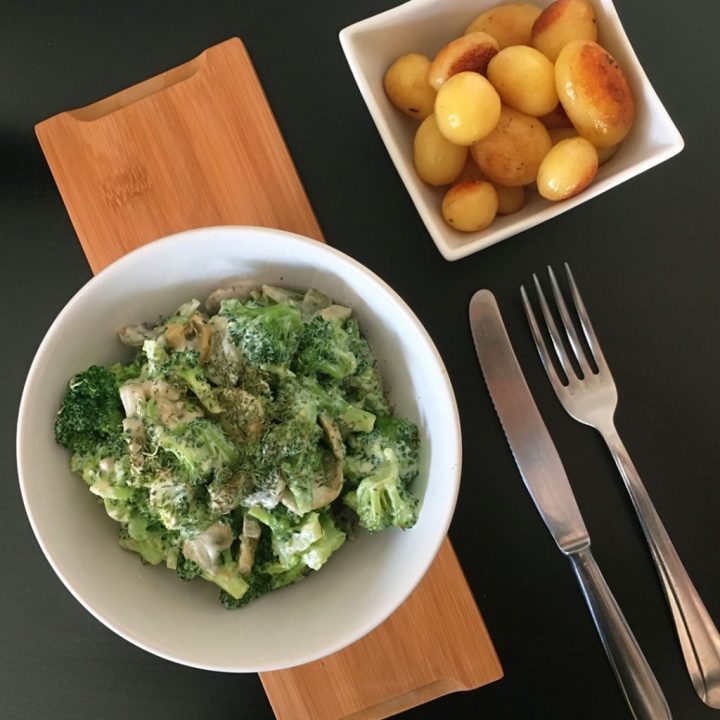 Broccoli met champignonragout