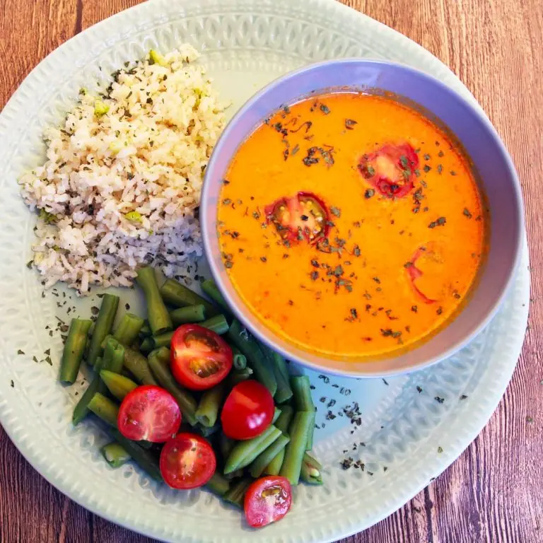 Rode curry met kikkererwten