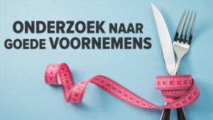 Resultaten onderzoek goede voornemens 2018