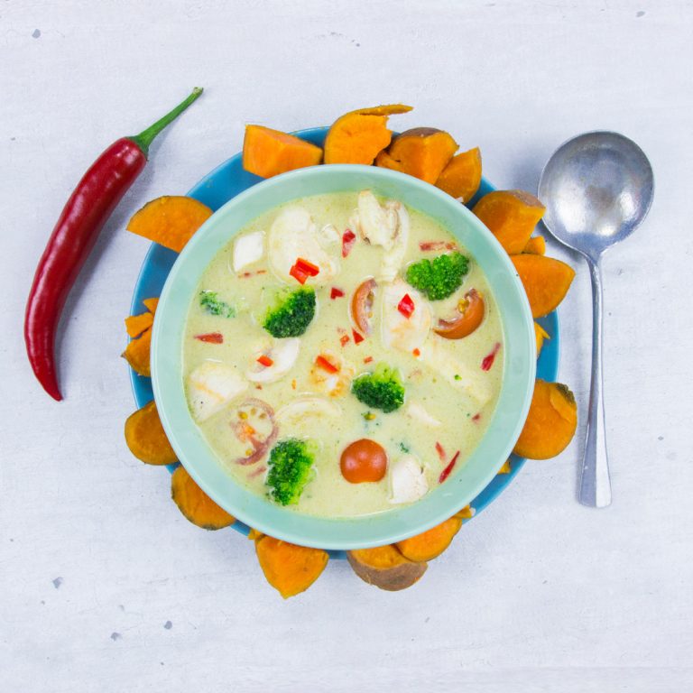Thaise groene curry met kip