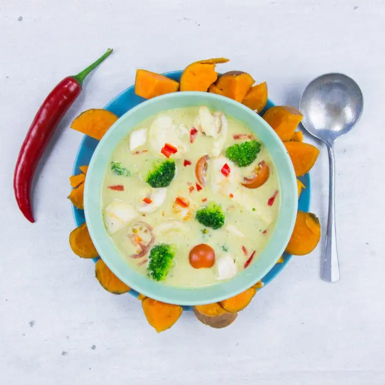 Thaise groene curry met kip