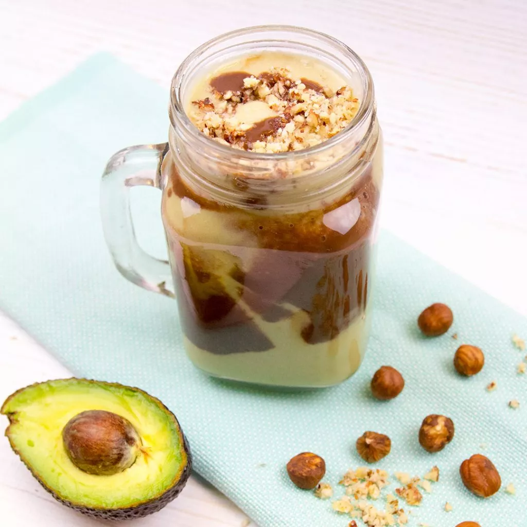Vegan avocado choco shake