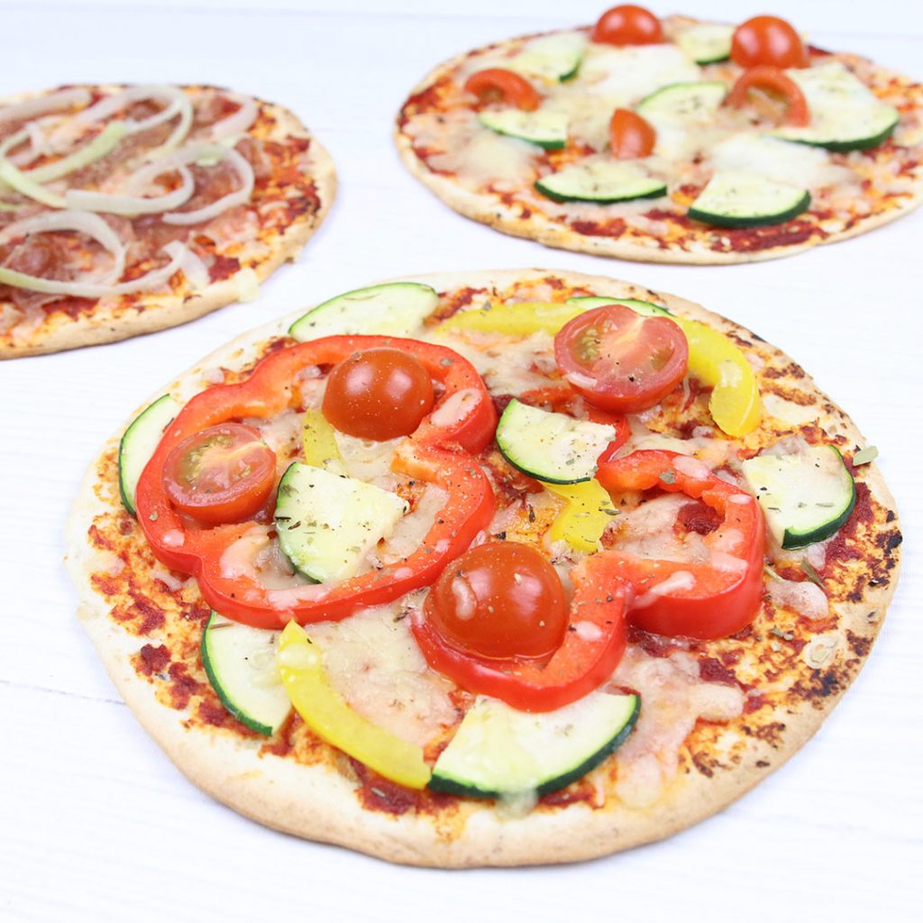 Tortillawrap pizza