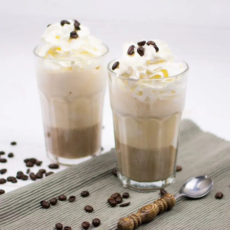 Salted caramel ice coffee