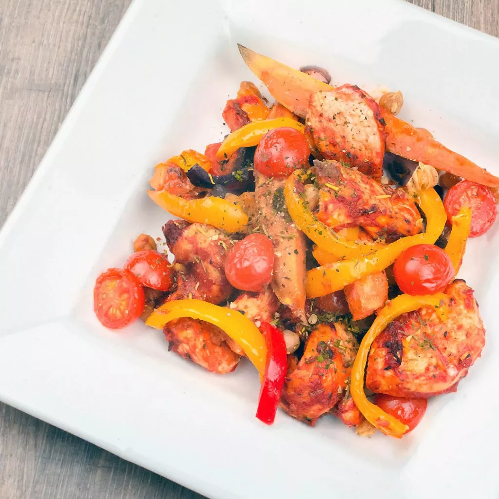 Kip met zoete aardappel