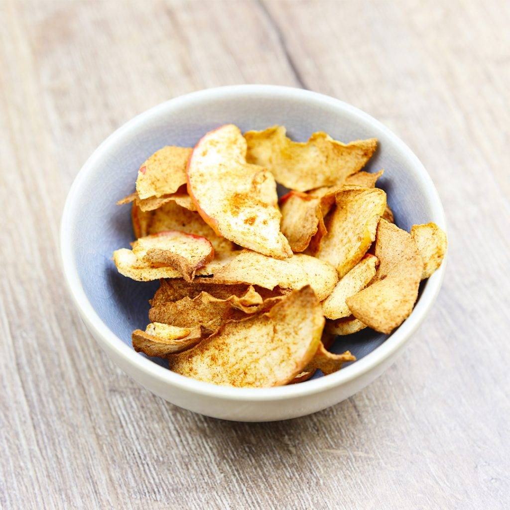 Skinny appelchips