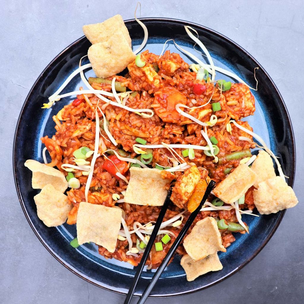 BBQ chicken nasi