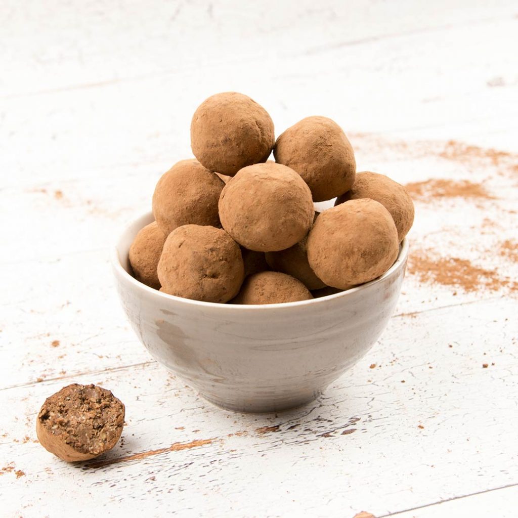 Chocolade proteïneballen