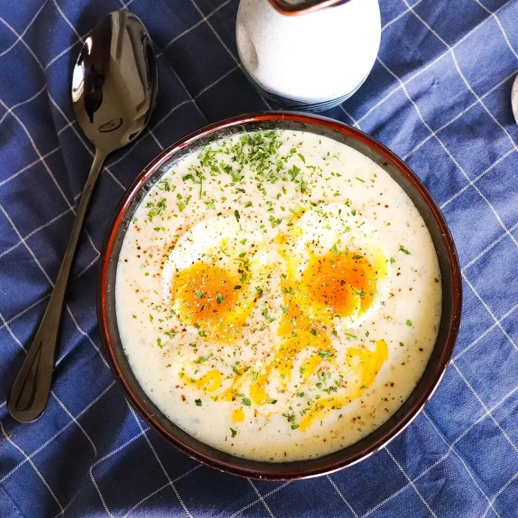 Gebonden aspergesoep