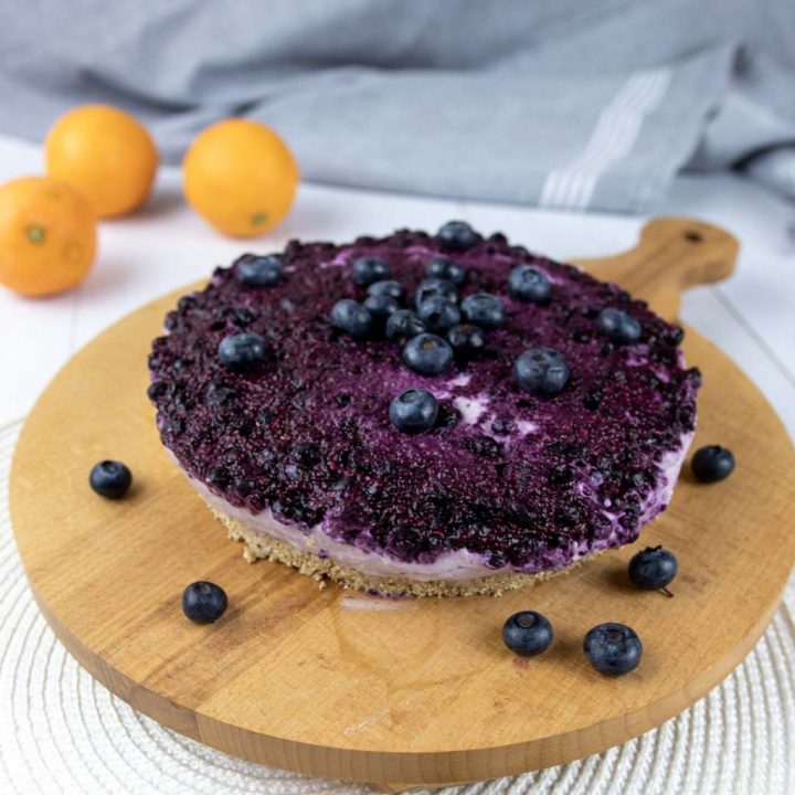 Blueberry protein cheesecake