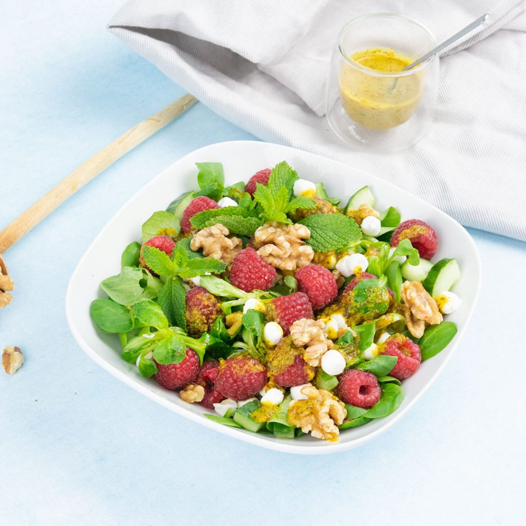 Zomerse geitenkaas salade