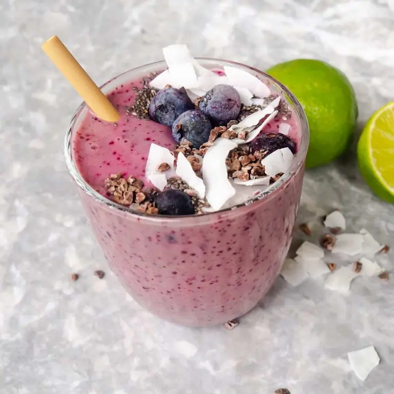 Blauwebessen ontbijtsmoothie