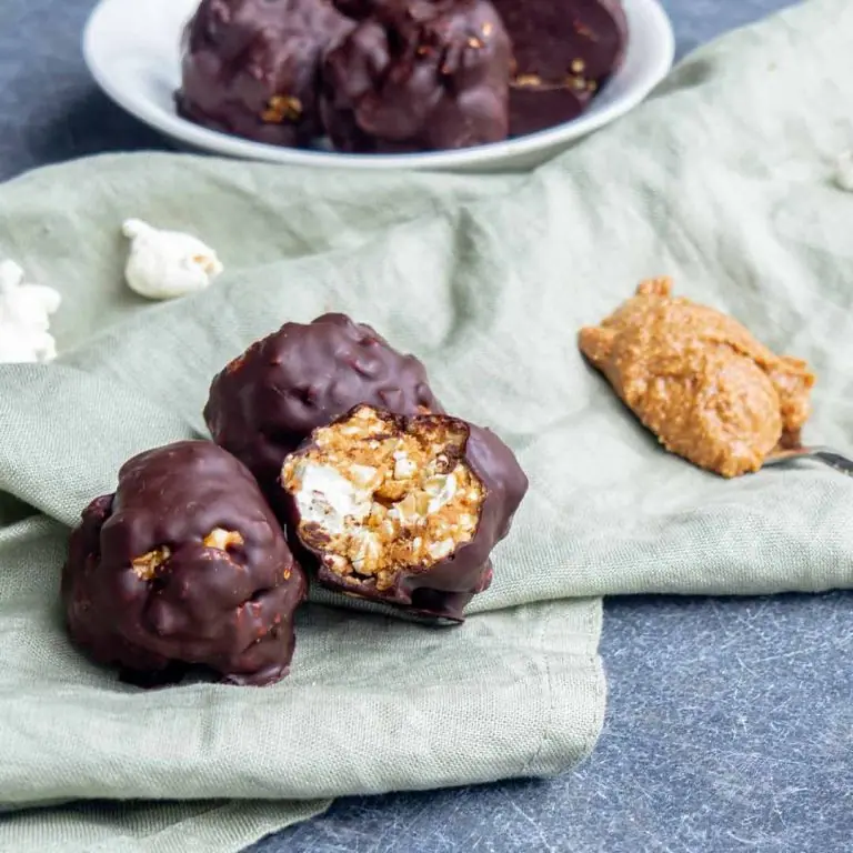 Popcorn pindakaasballetjes