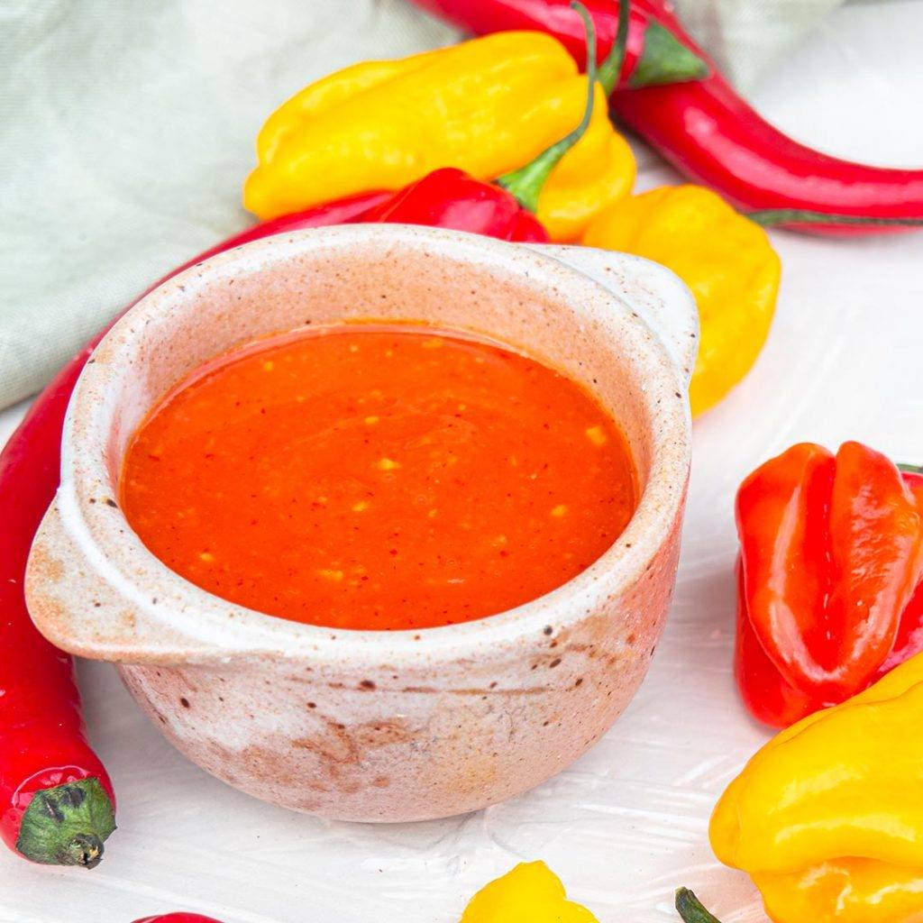 Pittig tropische saus