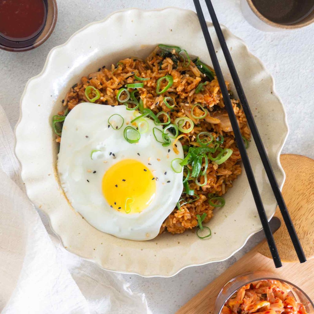Koreaanse kimchi fried rice