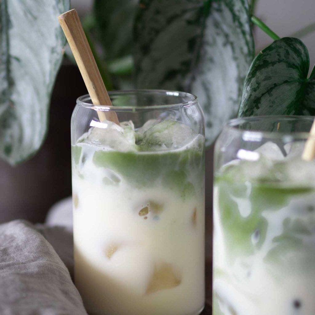 Matcha protein latte