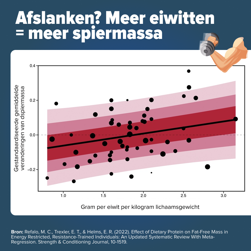 Afslanken meer spiermassa