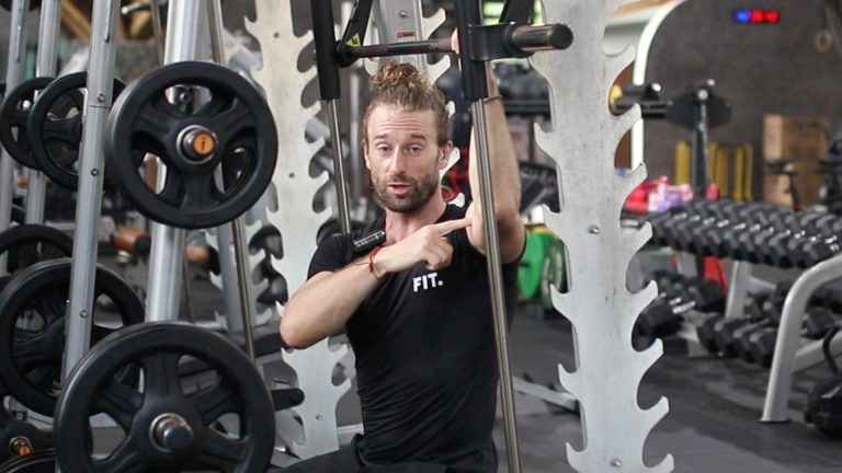 Smith machine shoulder press