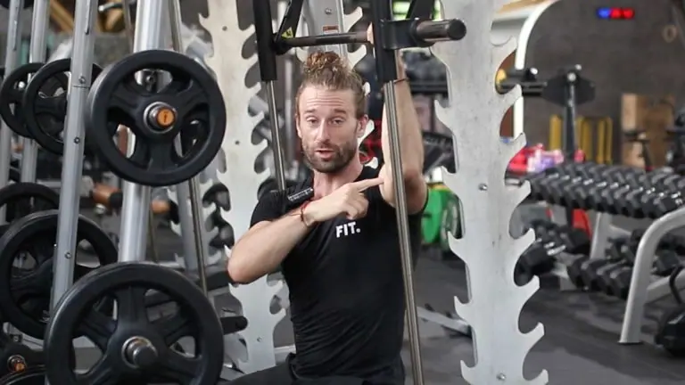 Smith machine shoulder press