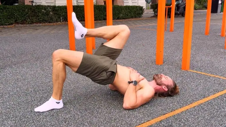 Glute bridge march