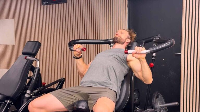 Incline machine chest press
