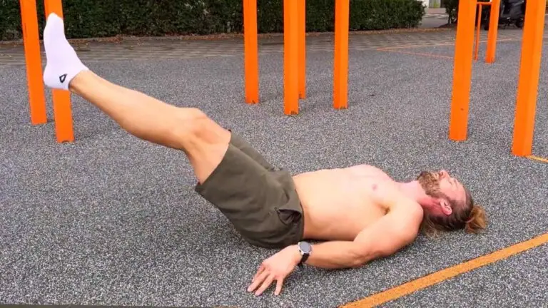 Lying leg raise
