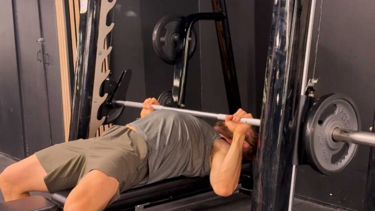 Smith machine bench press