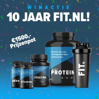 Cover: 10 jaar fit.nl Maak kans op prijzen t.w.v. €1500!